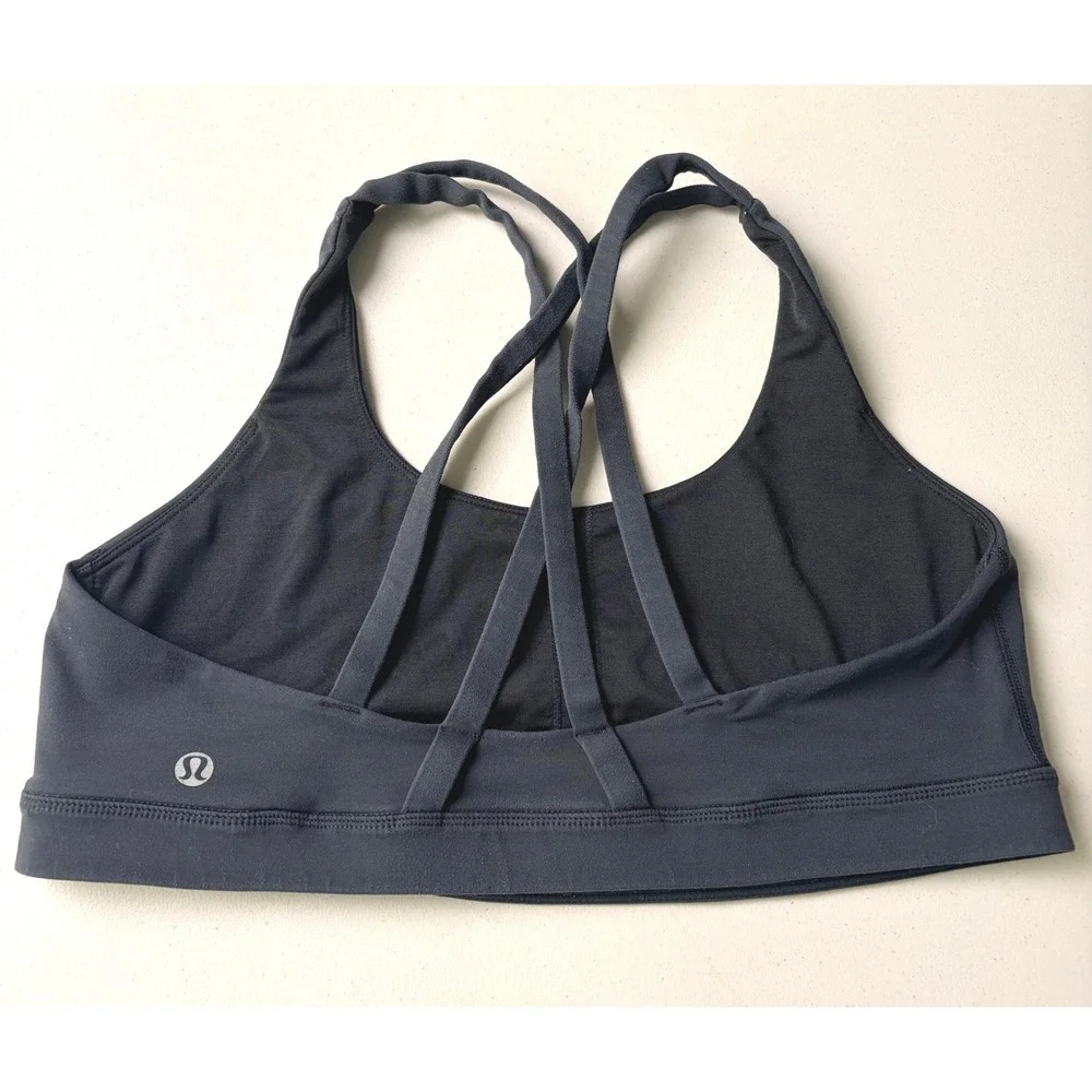 Lululemon Free To Be Serene Bra Size 10 Black - Picture 2 of 4